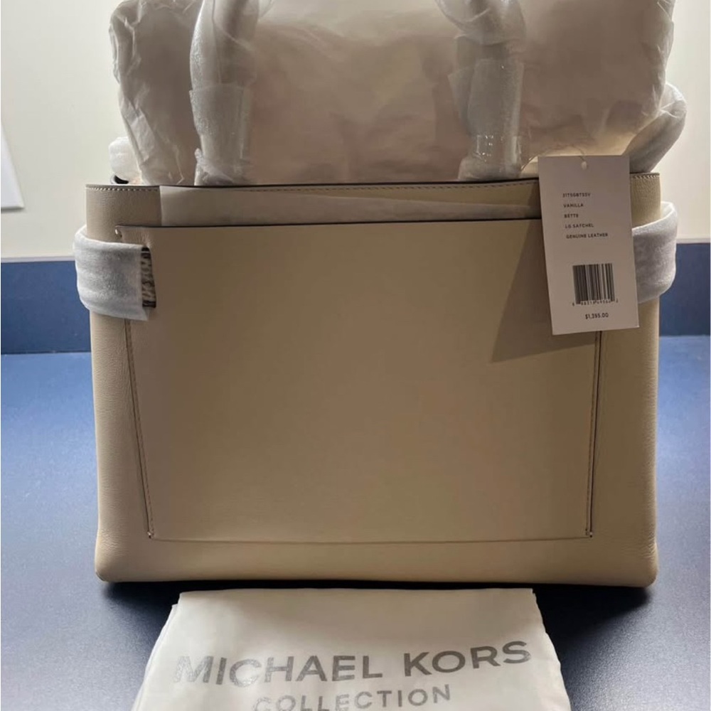 Michael Kors Collection Cream Satchel